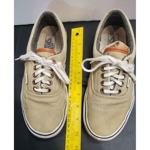 Vans Off The Wall Era #59 Tan &‎ Leather Mens 8.0 TC6D Read